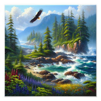 Impression Photo Art numérique inspiré par la nature de l'île de Va