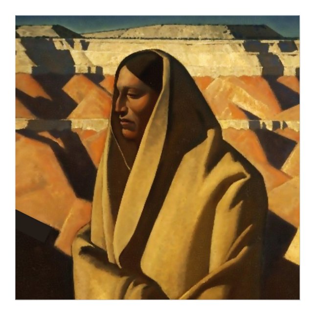 Impression Photo Art occidental "Earth Knower" par Maynard Dixon (Devant)