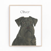 Art personnalisé Black Schnauzer