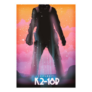 Impression Photo Art spatial exoplanète K2-18b