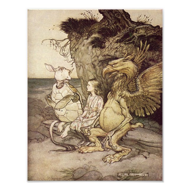 Impression Photo Arthur Rackham 1907 "C'est curieux" Imprimer (Devant)