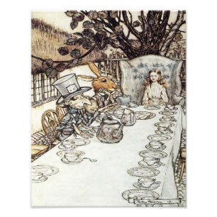 Impression Photo Arthur Rackham 1907 "copie du thé fou"