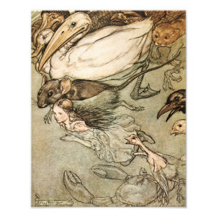 Impression Photo Arthur Rackham 1907 "la piscine copie de larmes"