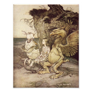 Impression Photo Arthur Rackham 1907 "qui est" copie curieuse