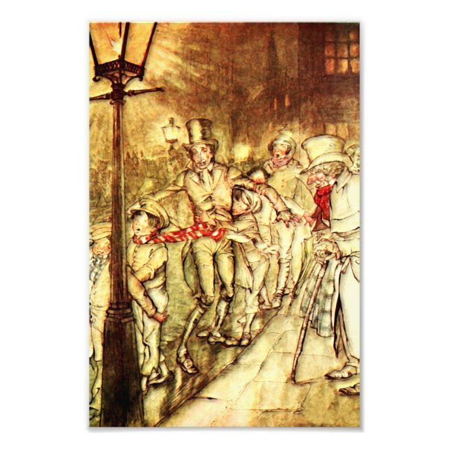 Impression Photo Arthur Rackham - Un Carol de Noël - Rue (Devant)