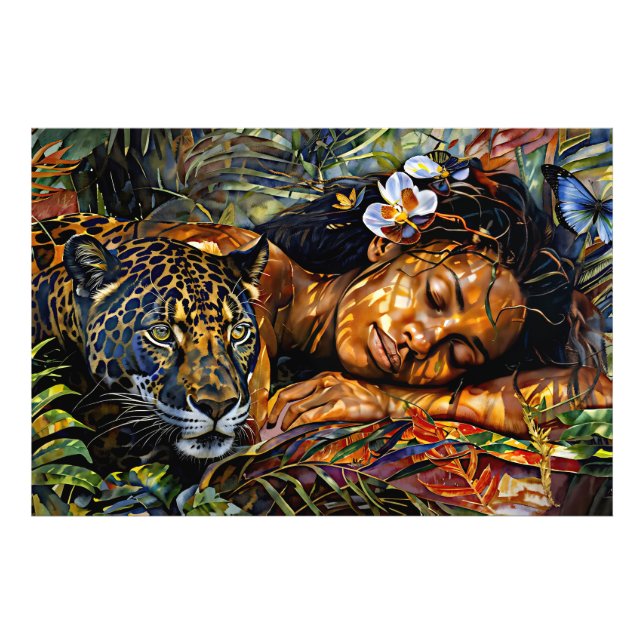 Impression Photo "Arumáya" Fleur de Jaguar - Femmes en Amazonie (Devant)