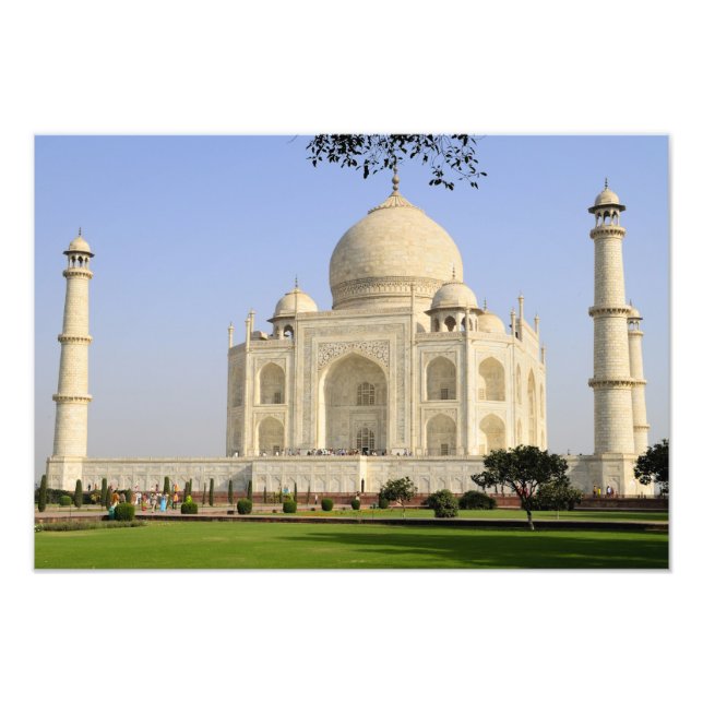 Impression Photo Asie, Inde, Uttar Pradesh, Agra. Le Taj (Devant)