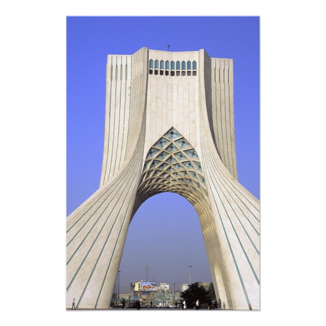 Impression Photo Asie, Iran, Téhéran. Monument de la liberté à Azad (Devant)