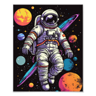 Impression Photo Astronaute Dans L'Espace
