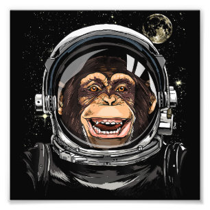 Impression Photo Astronaute singe de l'espace extra-atmosphérique Z