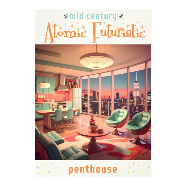 Impression Photo Atomic Futuristic Penthouse Apartment (Devant)