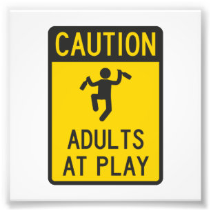 Impression Photo Attention Adultes en jeu