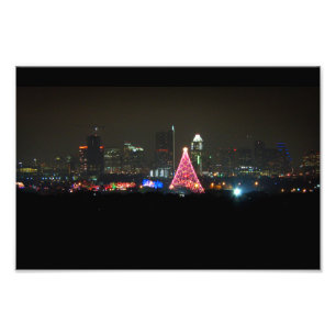 Impression Photo Austin Texas Christmas Trail of Lights Skyline