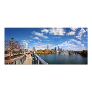 Impression Photo Austin Texas Downtown Lady Bird Lake Trail Bridge