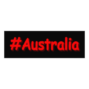 Impression Photo "#Australia" Joli Design. Commandez dès maintenant