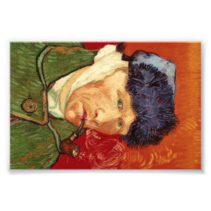 Impression Photo Auto-portrait Van Gogh avec oreille et tuyau nus