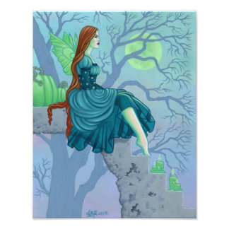 Impression Photo Automne Fairy Citrouille Imaginaire art