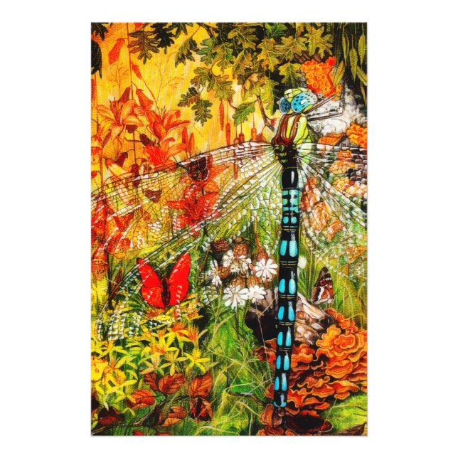 Impression Photo Automne Forêt sauvage dragon Voler (Devant)