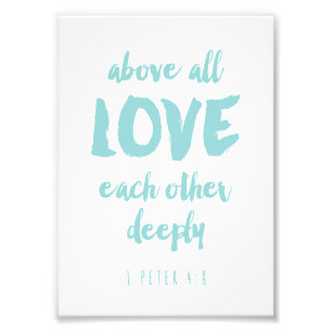 Impression Photo Avant tout amour Bible Verse Imprimer