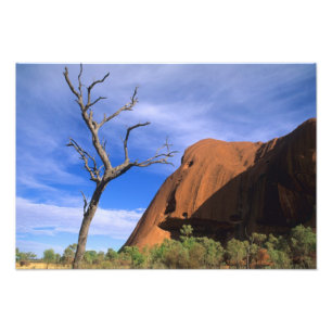 Impression Photo Ayers Rock Uluru dans l'Outback en Australie