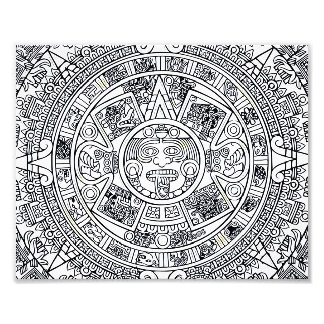 Impression Photo AZTEC OU MEXICA mexicaine (Devant)
