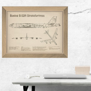 Impression Photo B-52 Stratoforteresse - Plan directeur de l'avion 