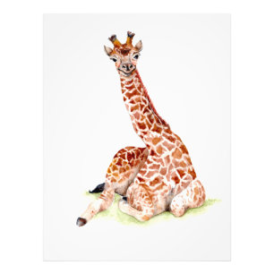 Impression Photo Baby Giraffe