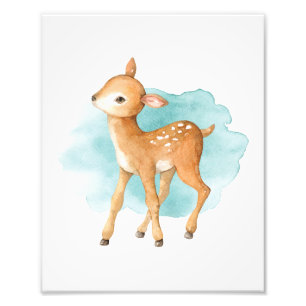 Impression Photo Baby shower animal du Cerf mou Anniversaire