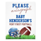 Baby shower De Football S'Il Vous Plaît Autographi