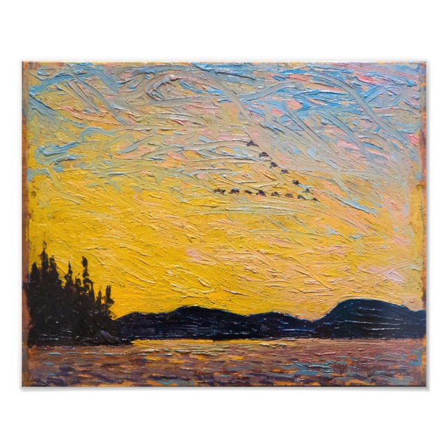 Impression Photo Baie de boue du lac Round | Tom Thomson | (Devant)