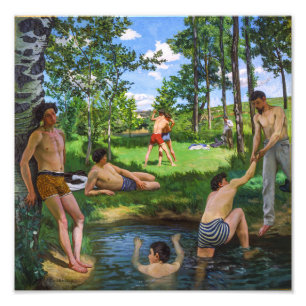 Impression Photo Baigneurs   Frédéric Bazille  