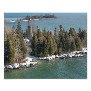 Impression Photo Baileys Harbour Door Comté WI Birdcage Lighthouse