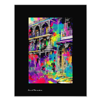 Impression Photo Balcon du quartier français de Bubba