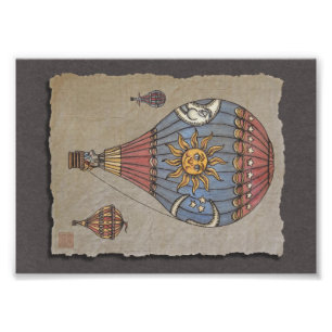 Impression Photo Ballons colorés à air chaud