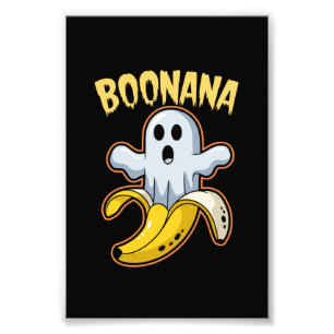 Impression Photo Bananana Fantôme Mignon Banane Halloween