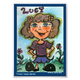 Impression Photo Bande dessinée d'ACEO "LUCY" par l'artiste, Arian