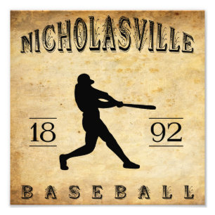 Impression Photo Base-ball 1892 de Nicholasville Kentucky