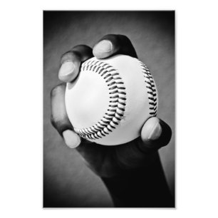 Impression Photo baseball en main