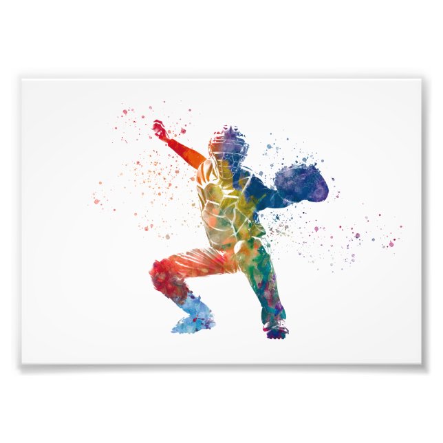 Impression Photo baseball player (Devant)