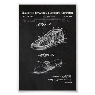 Impression Photo Basket-ball en toile de sport noir et blanc