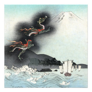 Impression Photo Bataille navale Dragon's Fury pour le mont Fuji, J