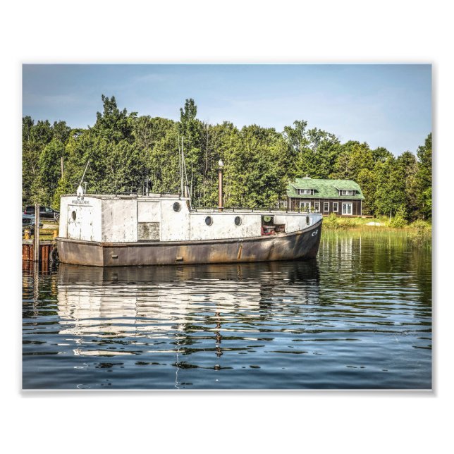 Impression Photo Bateau de pêche au large de Washington Island (Devant)