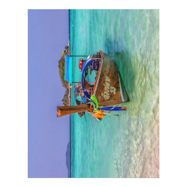 Impression Photo Bateau longue queue, Koh Lipe, Thaïlande (Devant)