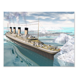 Impression Photo Bateau Titanic - rendu 3D