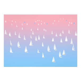 Impression Photo Bateaux à voile sur l'océan