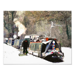 IMPRESSION PHOTO BATEAUX DE CANAL