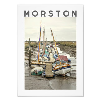 Impression Photo Bateaux de Morston à marée basse, North Norfolk