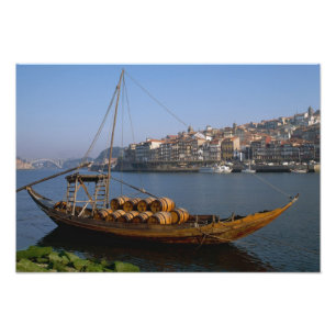 Impression Photo Bateaux Rabelo, Porto, Portugal