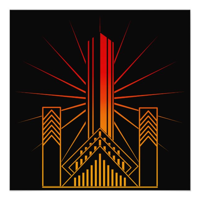 Impression Photo Bâtiments Art Déco (Devant)