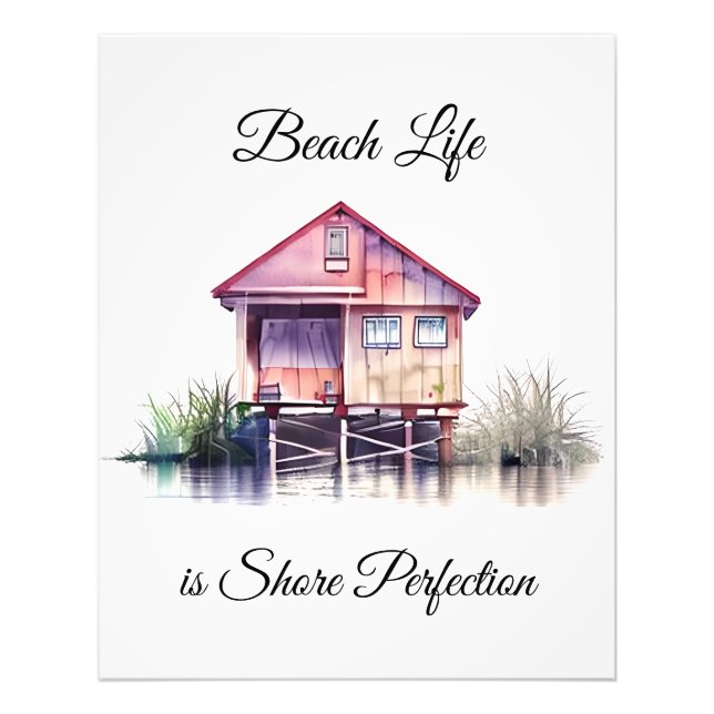 Impression Photo Beach Life is Shore Perfection (Devant)